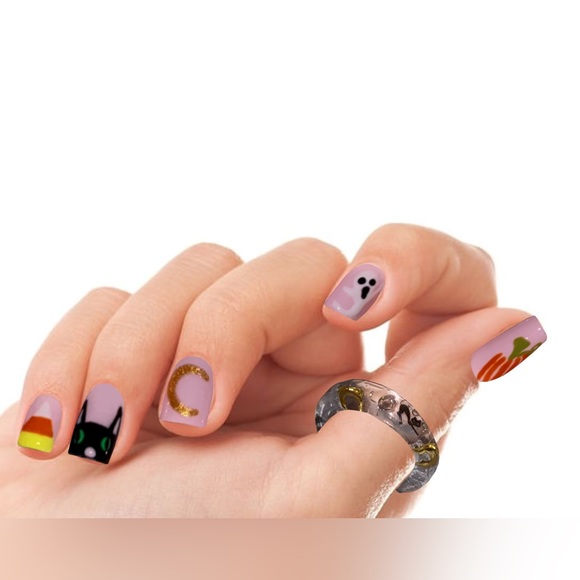 Handmade press on nails // short square - Picture 3 of 11